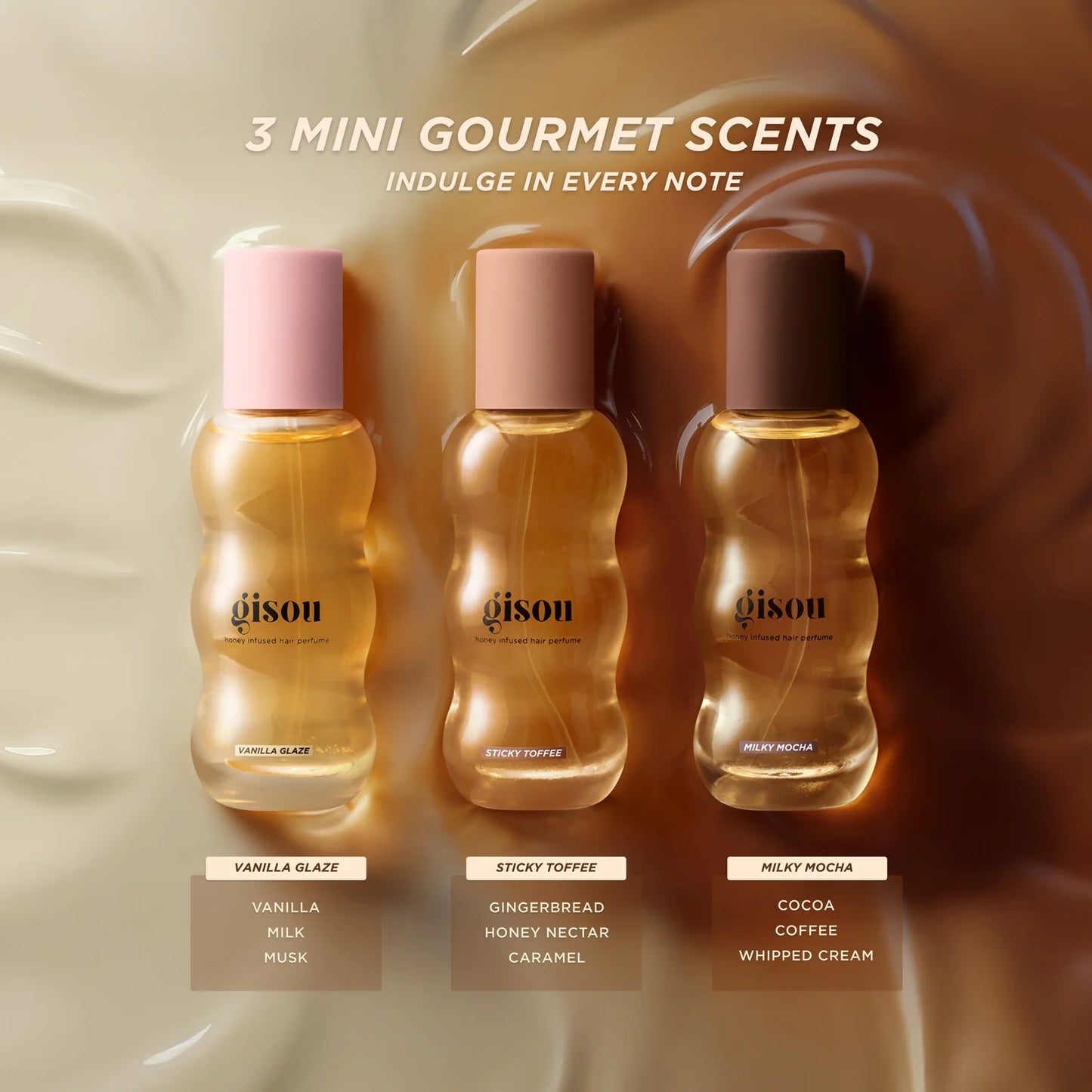 Лімітований набір парфумів Honey Infused Hair Perfumes Gisou