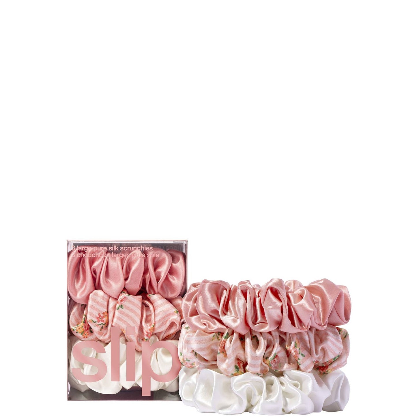 Резинки для волосся Pure Silk Large Scrunchies - Petal