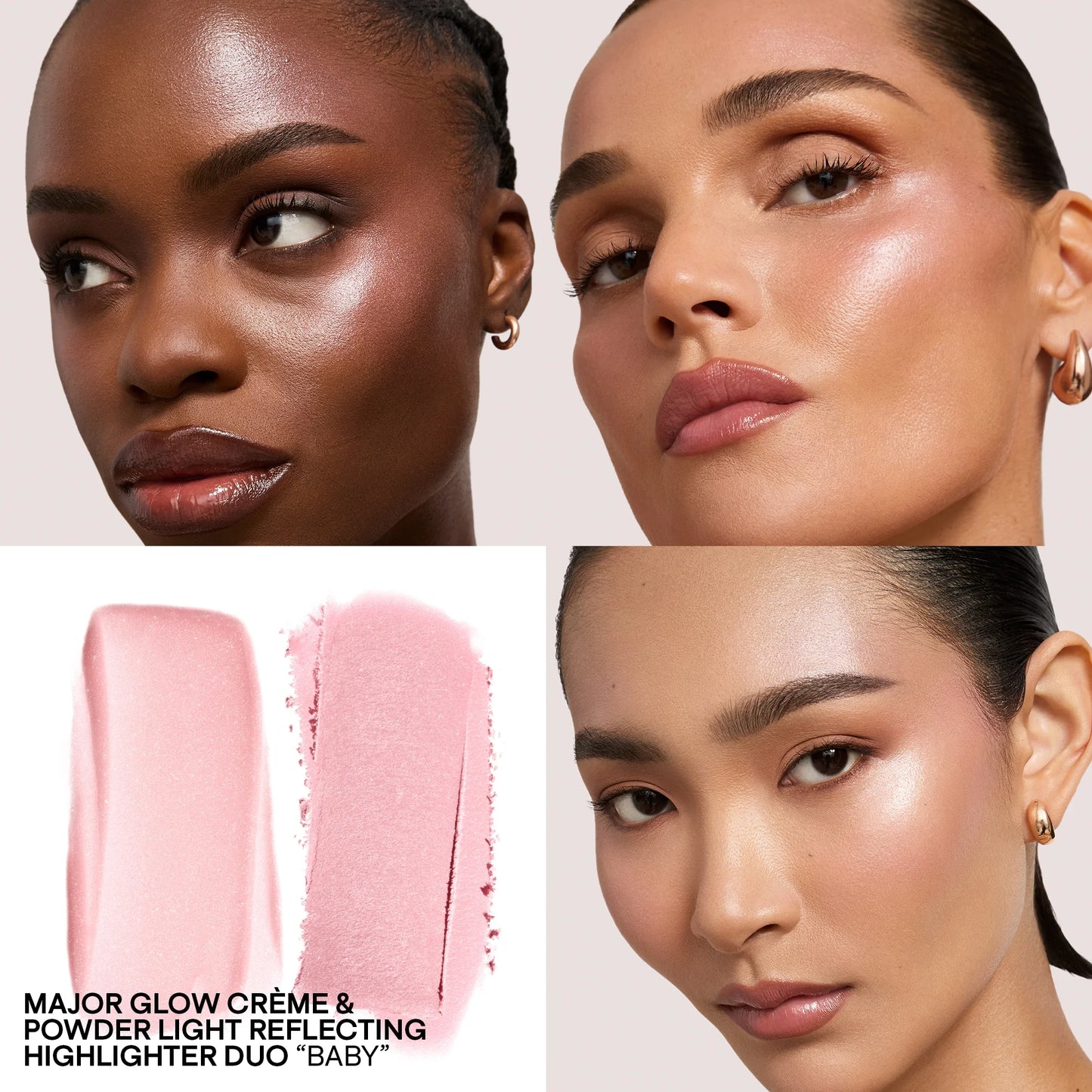 Палетка Major Glow Crème & Powder Light Highlighter Duo