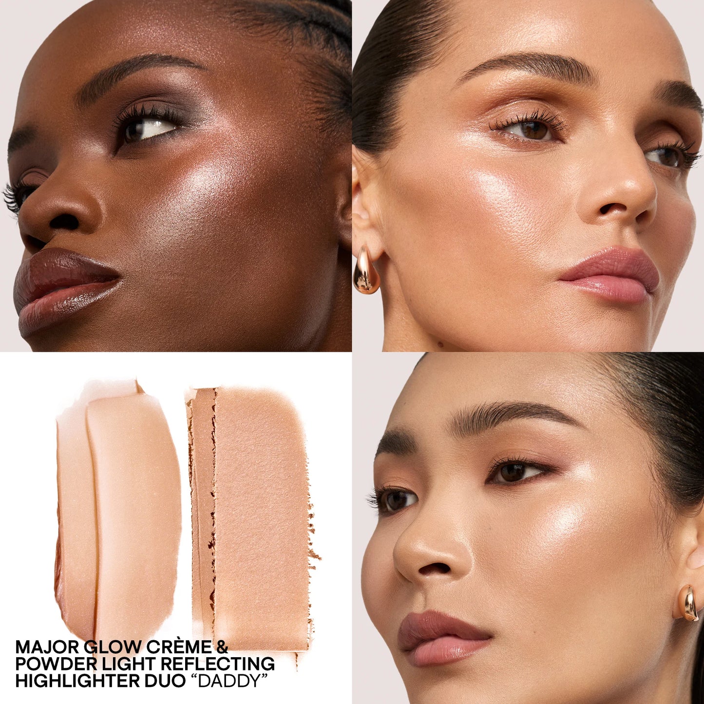 Палетка Major Glow Crème & Powder Light Highlighter Duo