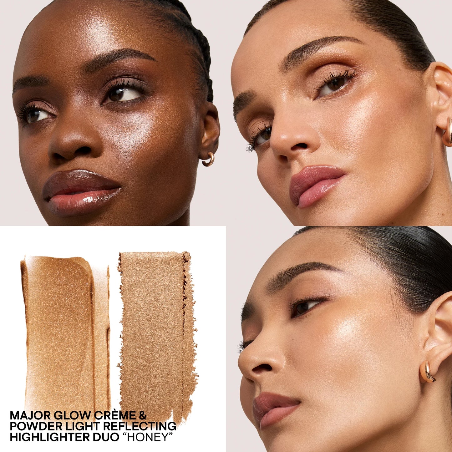 Палетка Major Glow Crème & Powder Light Highlighter Duo
