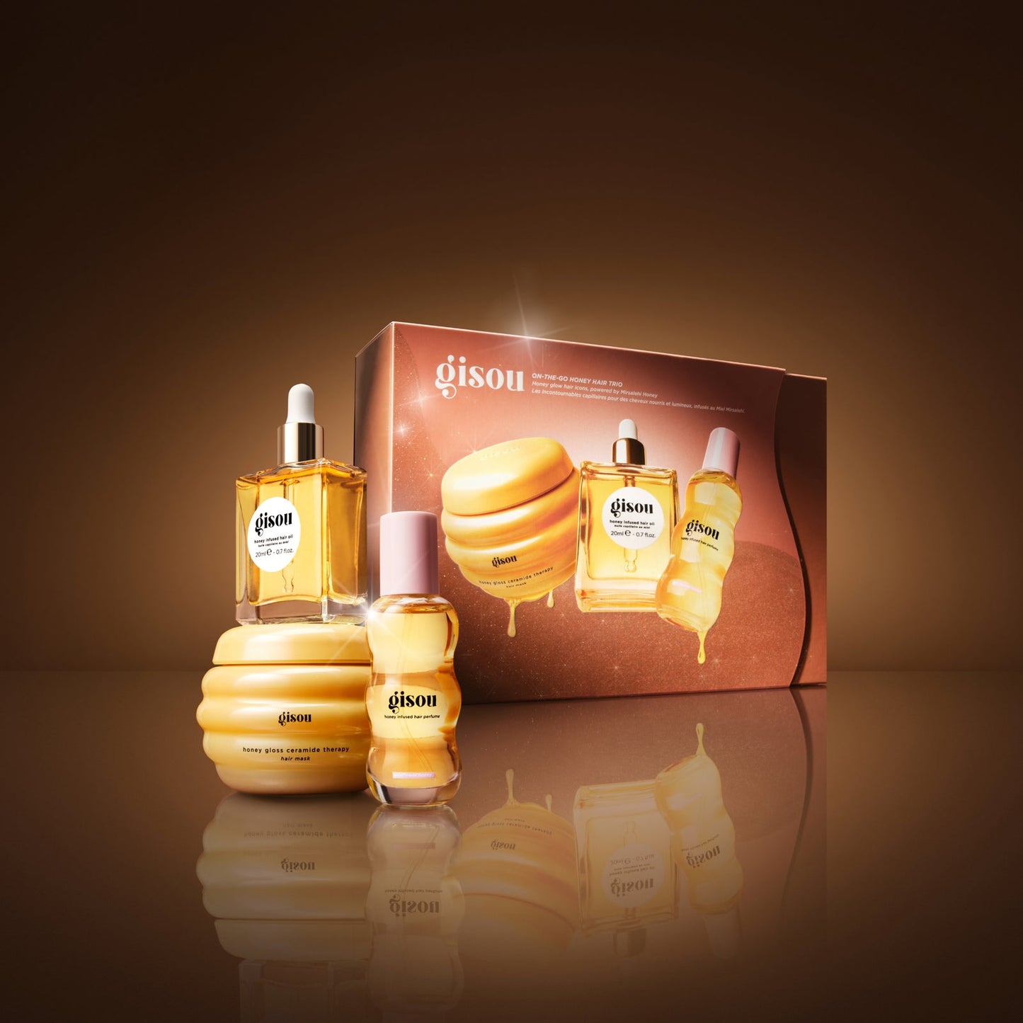 Лімітований набір ON-THE-GO HONEY HAIR TRIO