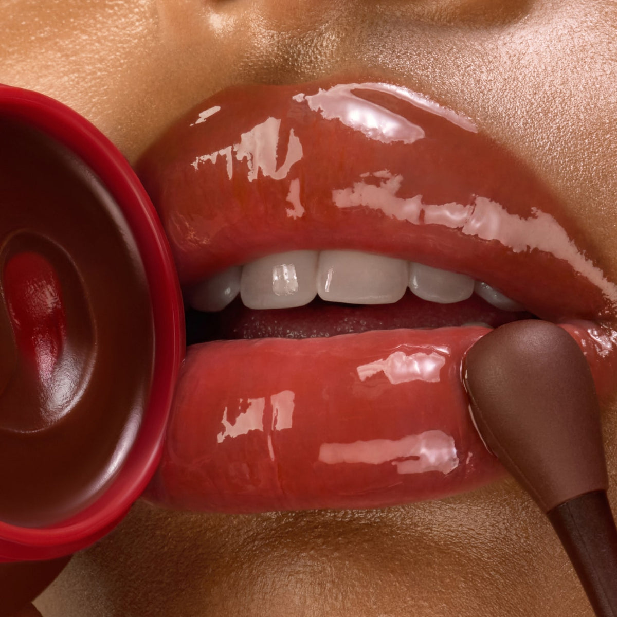 Лімітована маска для губ Honey Glaze Collagen Therapy  Cherry Choco  Gisou