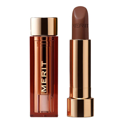 Сатинова помада Signature Lip Lightweight Satin Lipstick MERIT BEAUTY