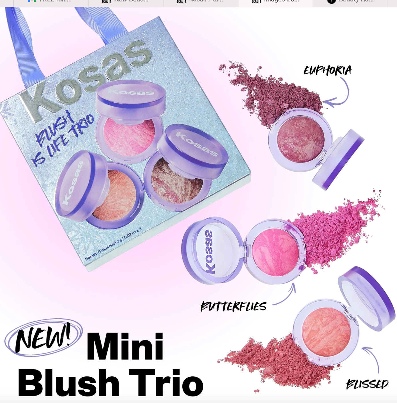 Лімітований набір Holiday 2024 Baked Blush Mini Trio