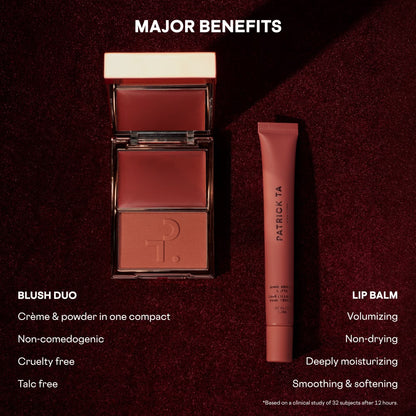 Лімітований набір  Major Headlines Blush & Balm Set - Gingerbread Latte  Patrick Ta