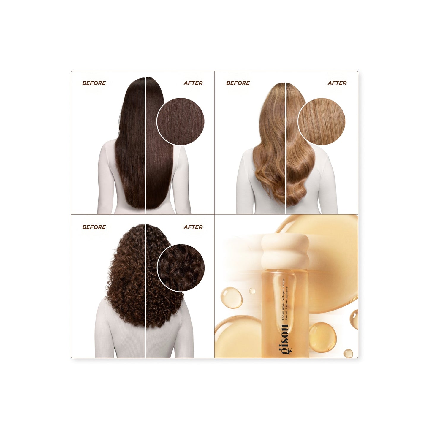 Олія для волосся з колагеном Honey Gloss Collagen Drops Hair Oil Gisou
