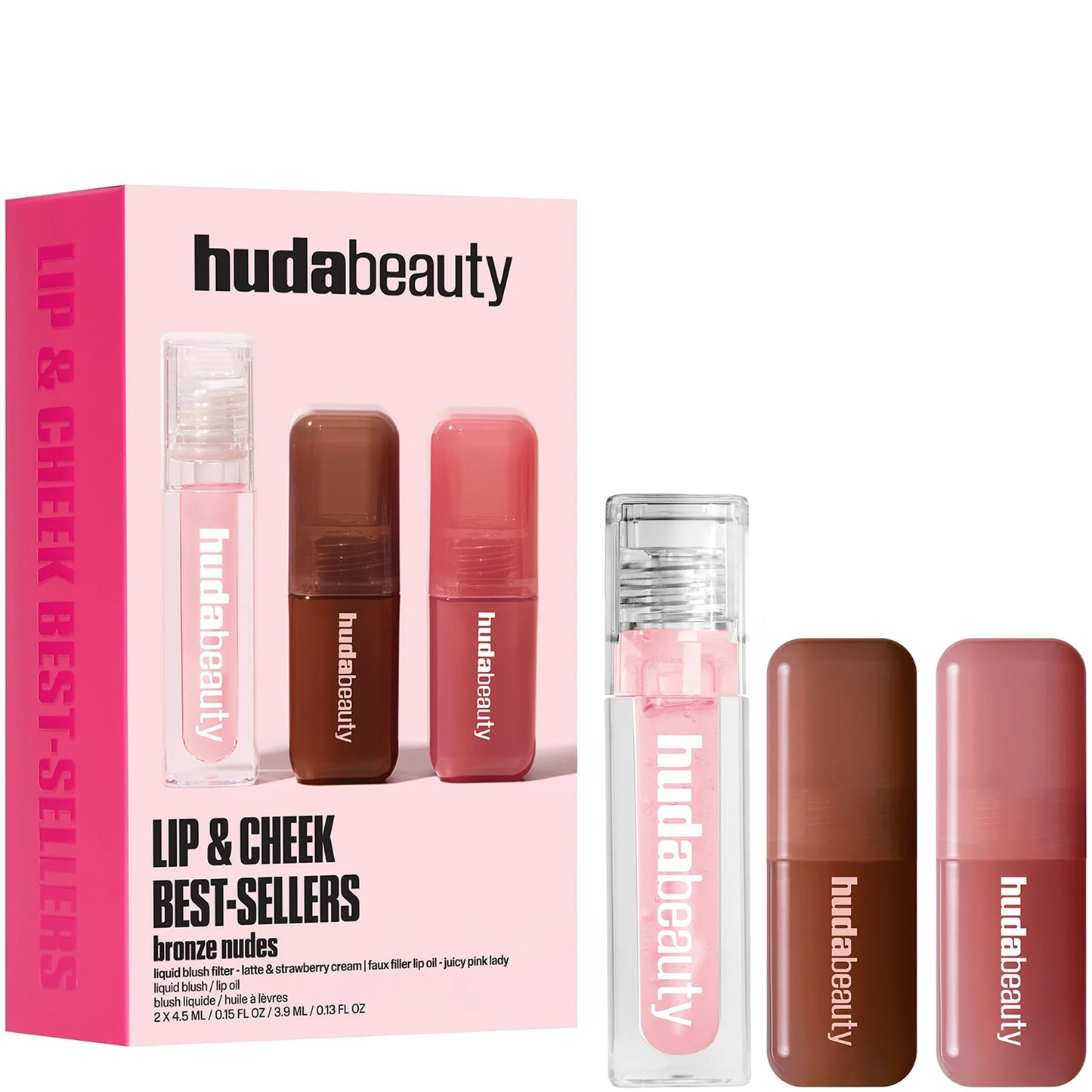 Набір Bronze Nudes Lip And Cheek Best Sellers Huda Beauty