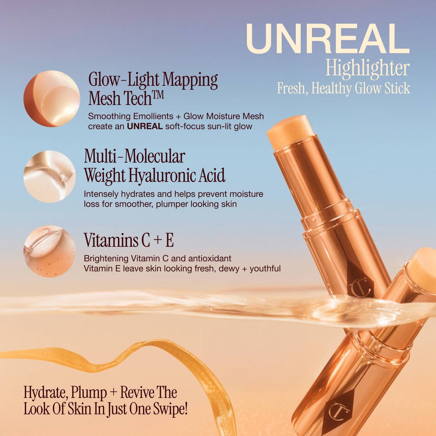 Кремовий хайлайтер  Unreal Highlighter Charlotte Tilbury