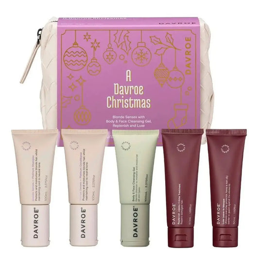 Різдвяний тревел набір для блонду Christmas Blonde Senses Travel DAVROE