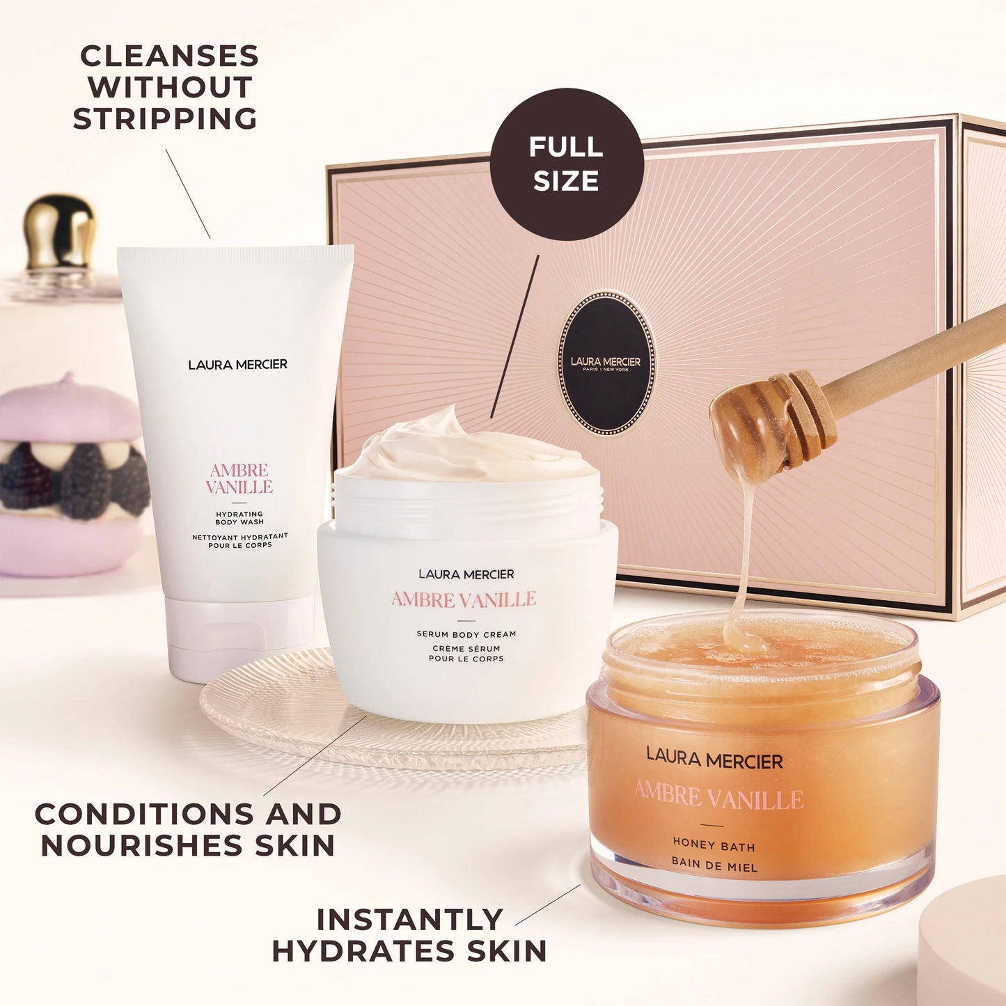 Лімітований набір для тіла Delicious & Decadent Ambre Vanille Collection