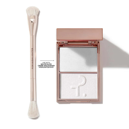 Дует  хайлайтер & пензлик Major Glow Crème & Powder Light Highlighter Set