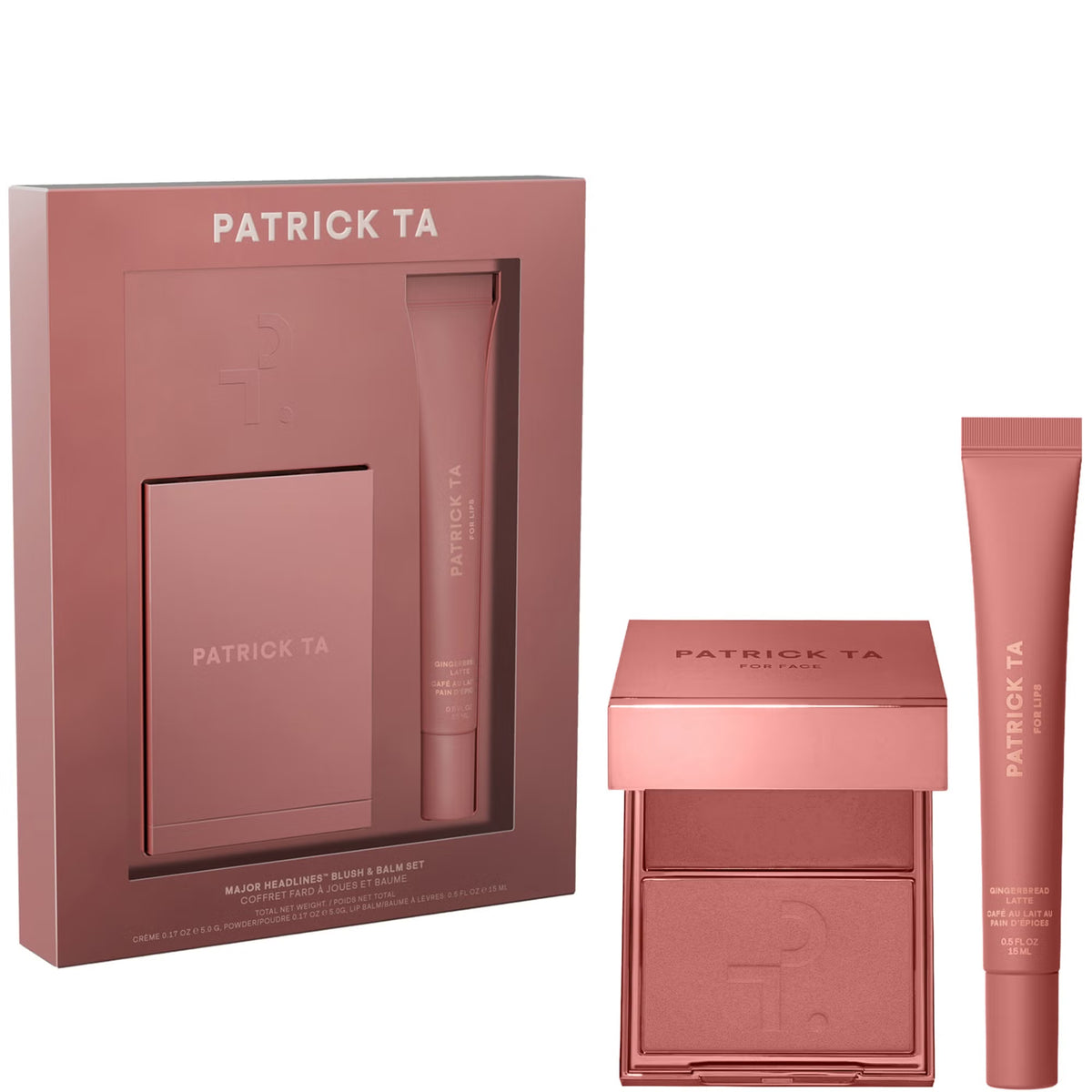 Лімітований набір  Major Headlines Blush & Balm Set - Gingerbread Latte  Patrick Ta