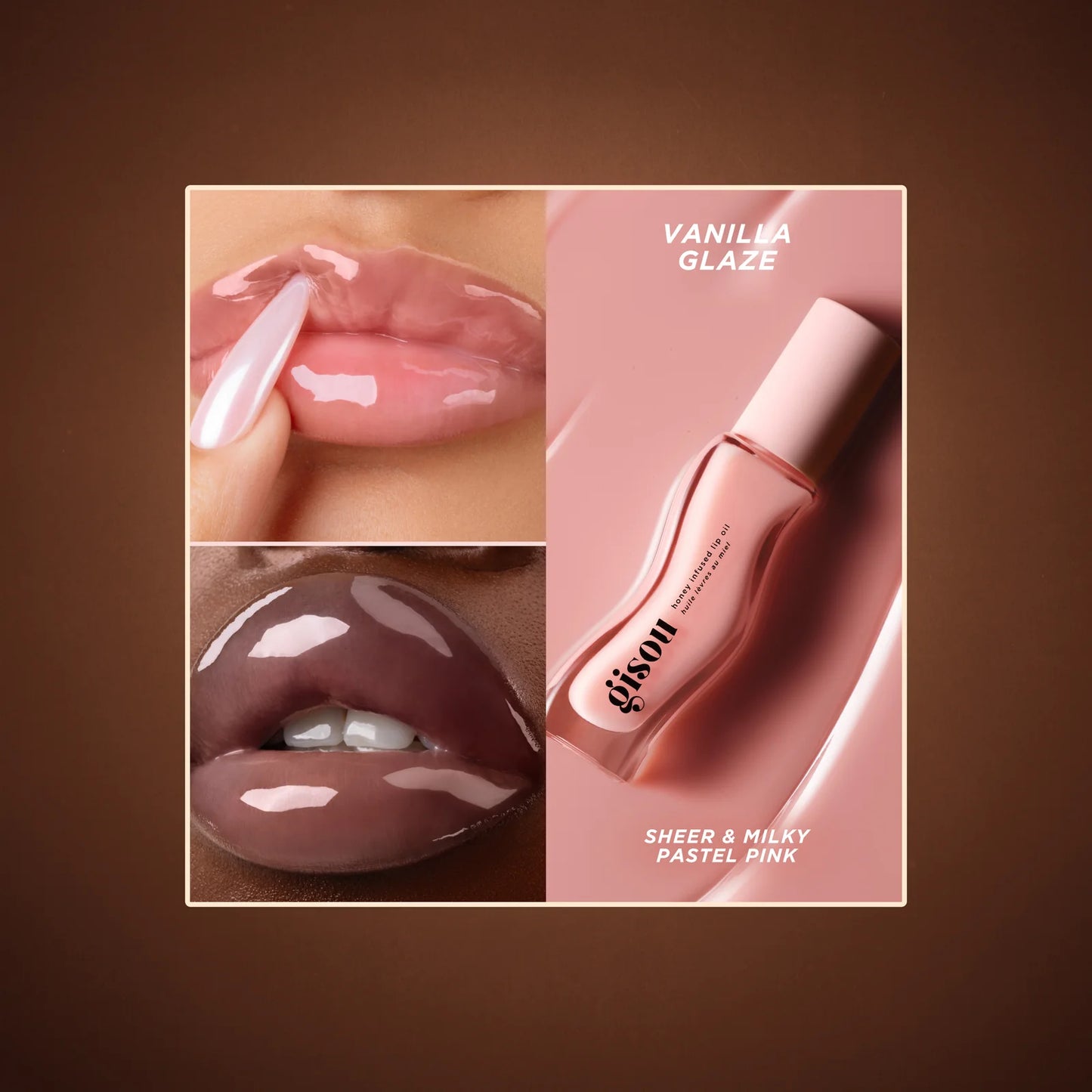 Набір лімітований олій для губ Glazed Lips Trio Gift Set