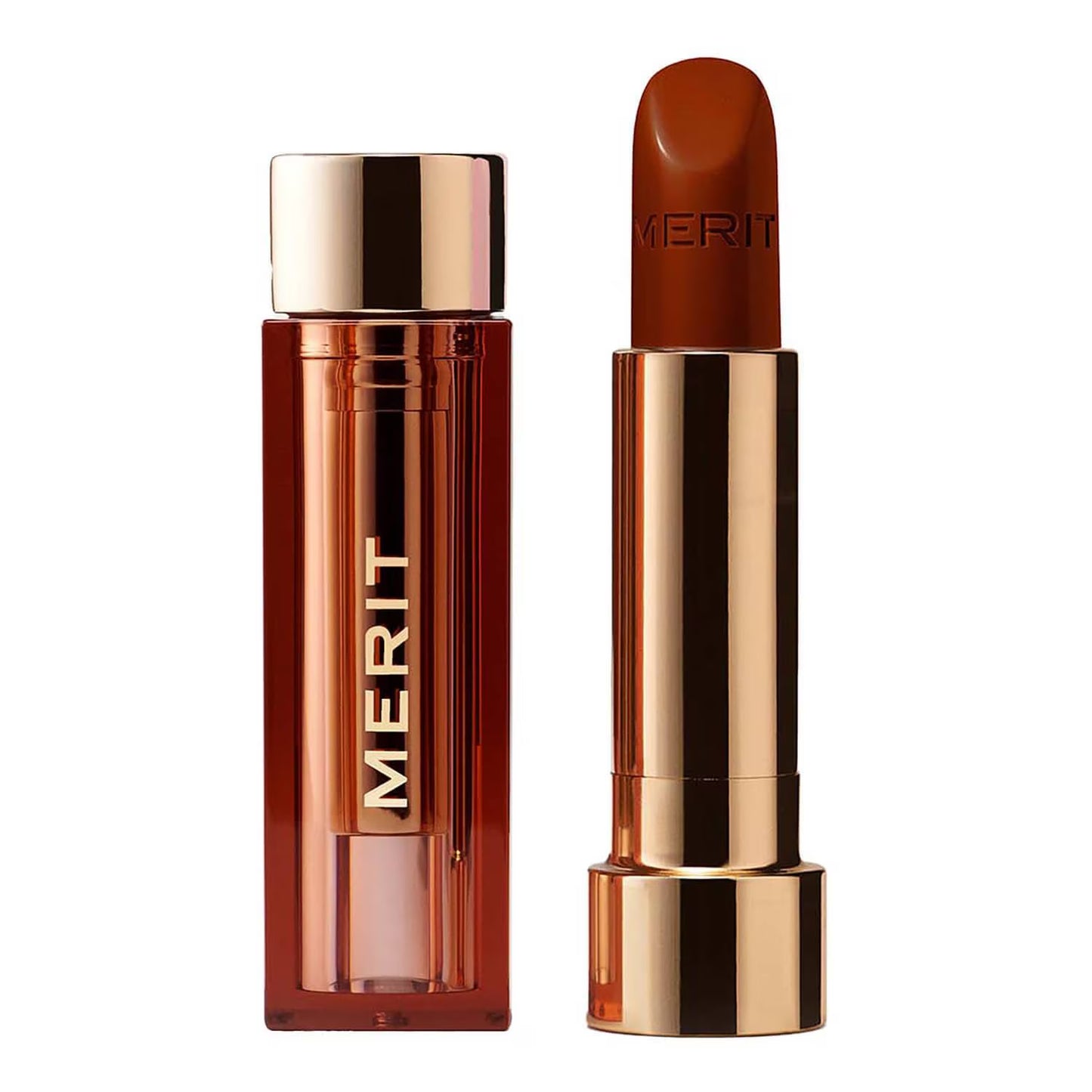 Сатинова помада Signature Lip Lightweight Satin Lipstick MERIT BEAUTY