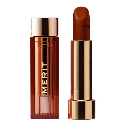 Сатинова помада Signature Lip Lightweight Satin Lipstick MERIT BEAUTY