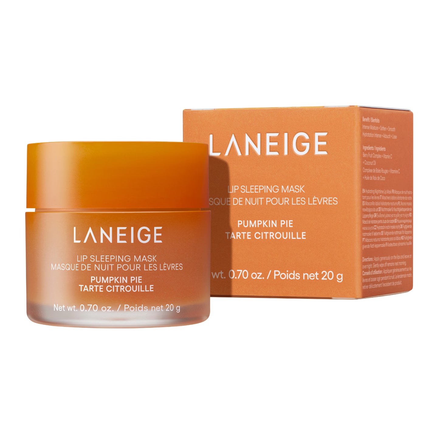 Маска для губ Lip Sleeping Mask Pumpkin Pie Laneige