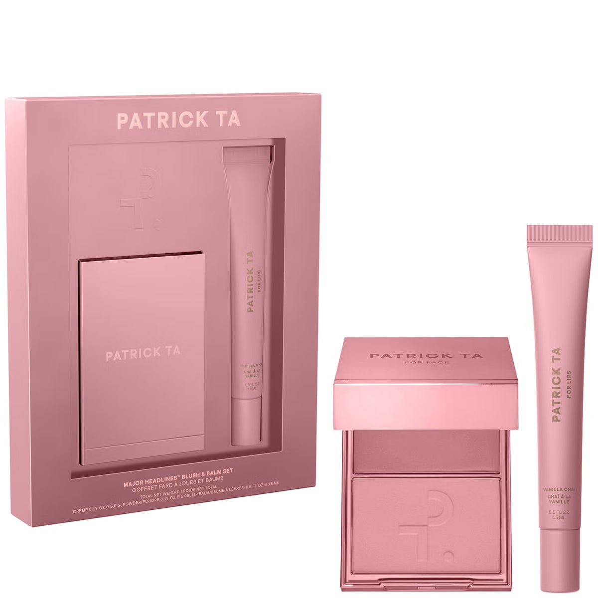 Лімітований набір  Major Headlines Blush & Balm Set  Vanilla Chai Patrick Ta