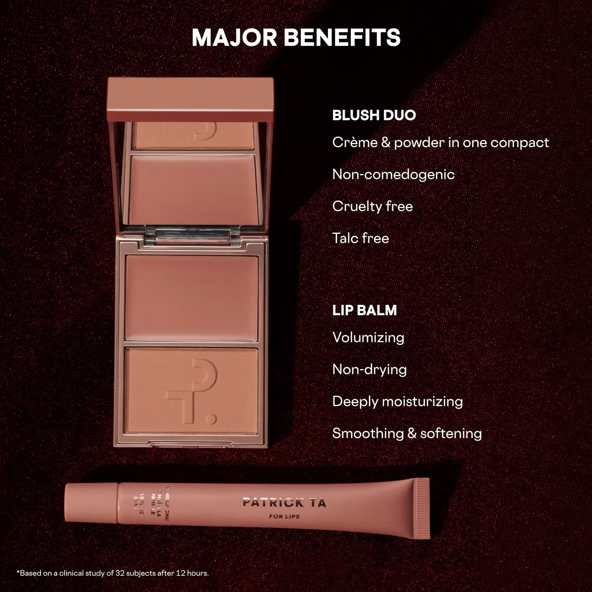 Лімітований набір  Major Headlines Blush & Balm Set  Vanilla Chai Patrick Ta