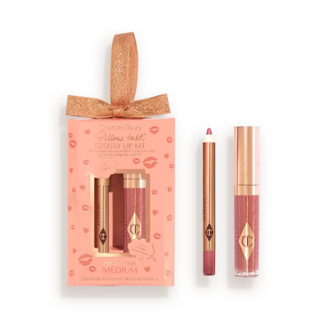 Лімітований набір Pillow Talk Mini Glossy Lips Duo