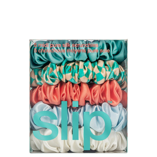Шовкові резинки Pure Silk Midi Scrunchies - Seashell