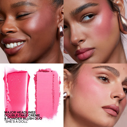 Картина румян Major Beauty Headlines – Double-Take Creme &amp; Powder Blush Blush Duo