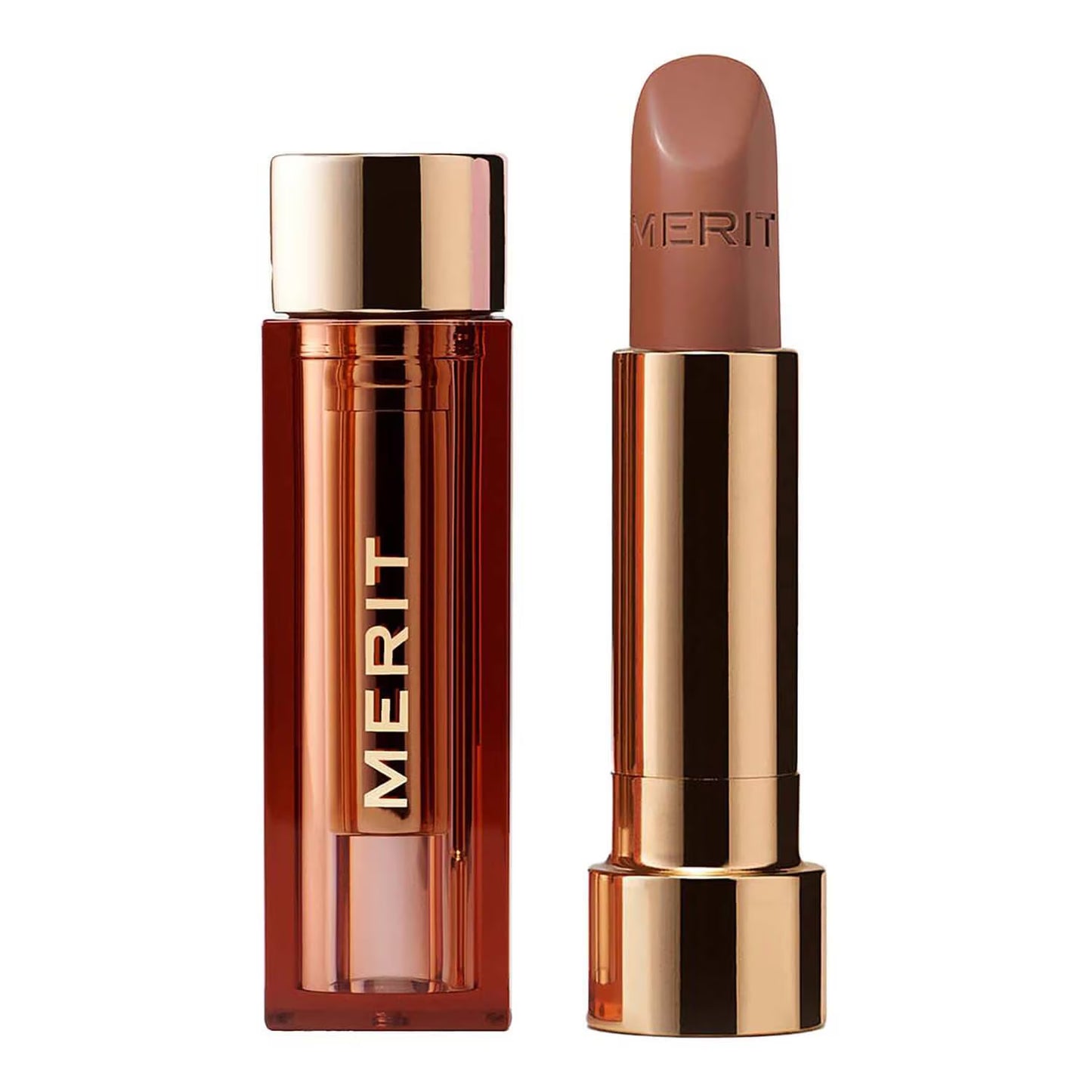 Сатинова помада Signature Lip Lightweight Satin Lipstick MERIT BEAUTY