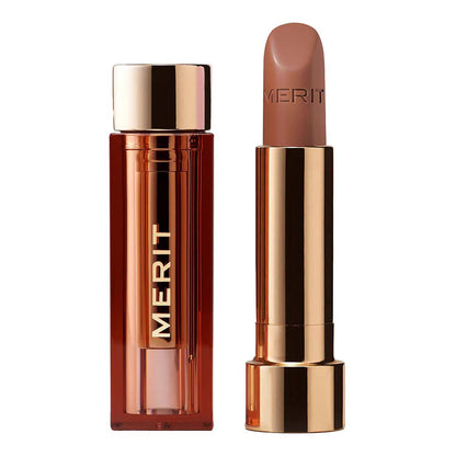 Сатинова помада Signature Lip Lightweight Satin Lipstick MERIT BEAUTY