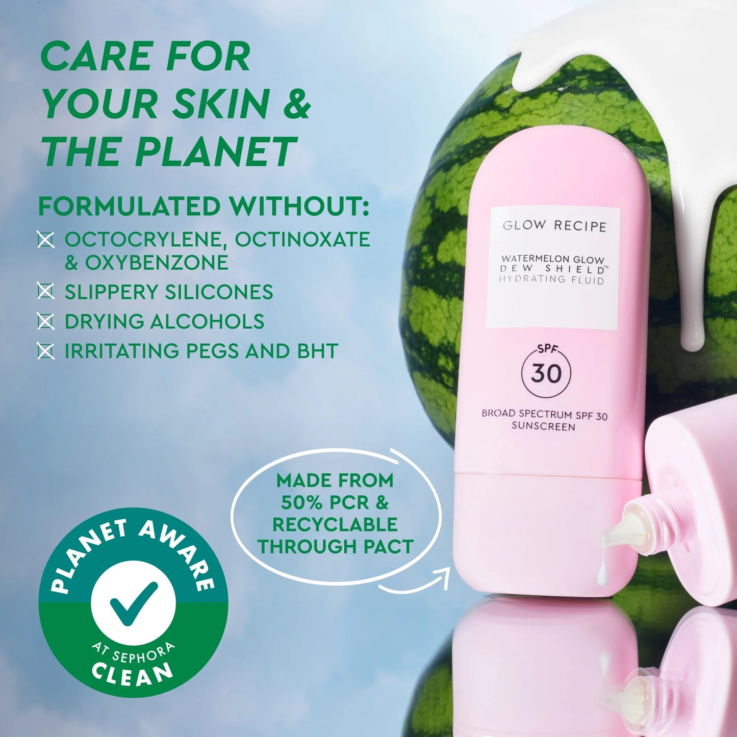 SPF Крем  Watermelon Glow Dew Shield SPF 30