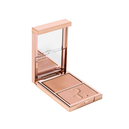 Дует  хайлайтер & пензлик Major Glow Crème & Powder Light Highlighter Set
