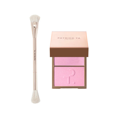Дует  хайлайтер & пензлик Major Glow Crème & Powder Light Highlighter Set