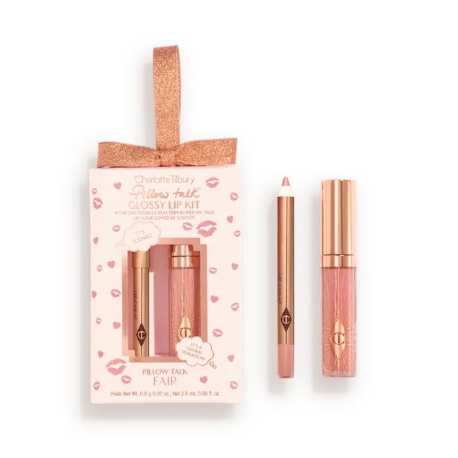 Лімітований набір Pillow Talk Mini Glossy Lips Duo