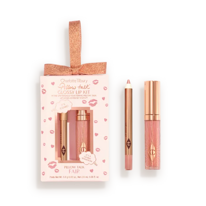Лімітований набір Pillow Talk Mini Glossy Lips Duo