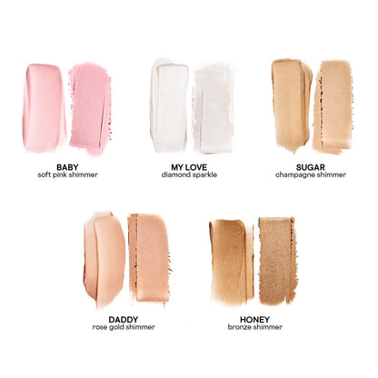 Дует  хайлайтер & пензлик Major Glow Crème & Powder Light Highlighter Set