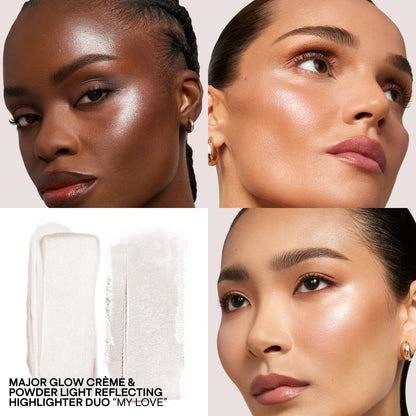 Палетка Major Glow Crème & Powder Light Highlighter Duo