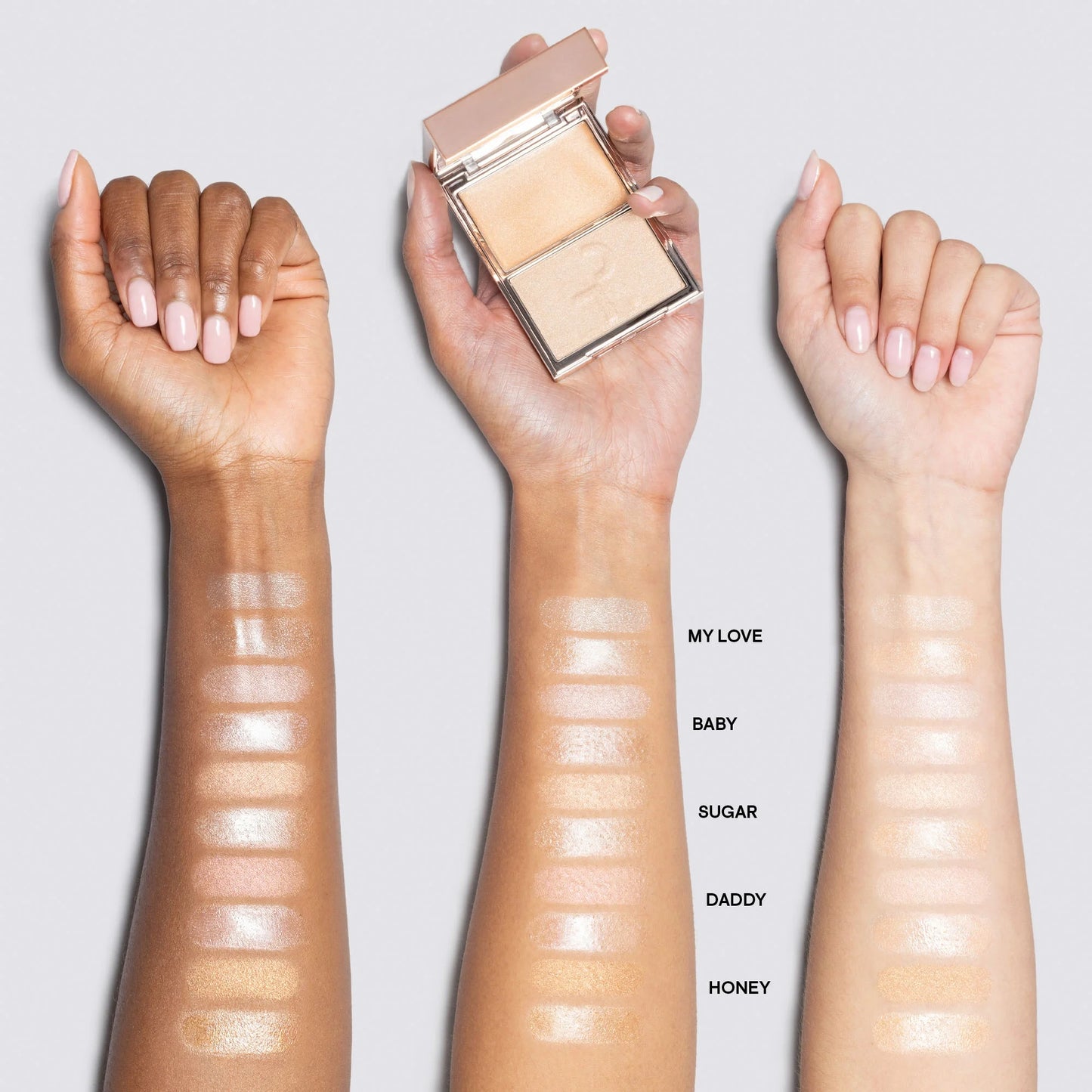 Дует  хайлайтер & пензлик Major Glow Crème & Powder Light Highlighter Set