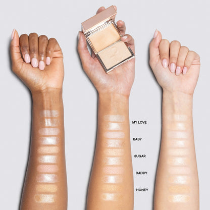 Дует  хайлайтер & пензлик Major Glow Crème & Powder Light Highlighter Set